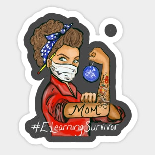 Mom e-learning survivor Sticker